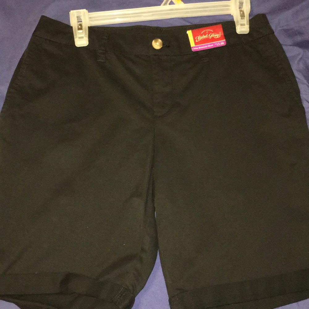 black shorts. never worn before.